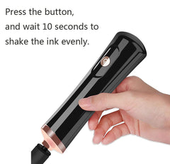Rowzzi agitador eléctrico, diseño ergonómico para uso cómodo durante sesiones cortas.