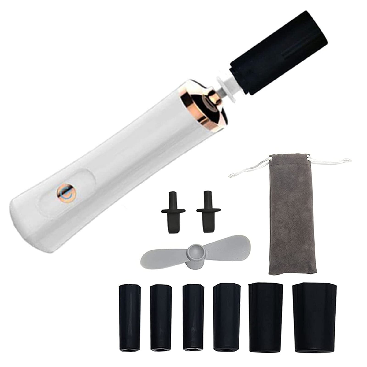 Rowzzi agitador eléctrico para esmalte de uñas, mezcla homogénea y sin burbujas.