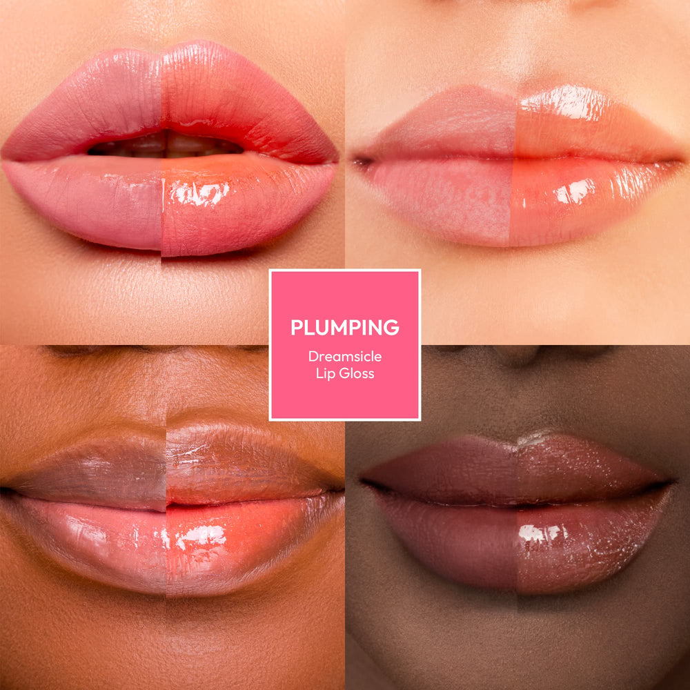 Aceite de jojoba nutriendo labios con brillo de Ruby Kisses