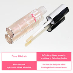Aplicación suave de brillo labial nutritivo de Ruby Kisses