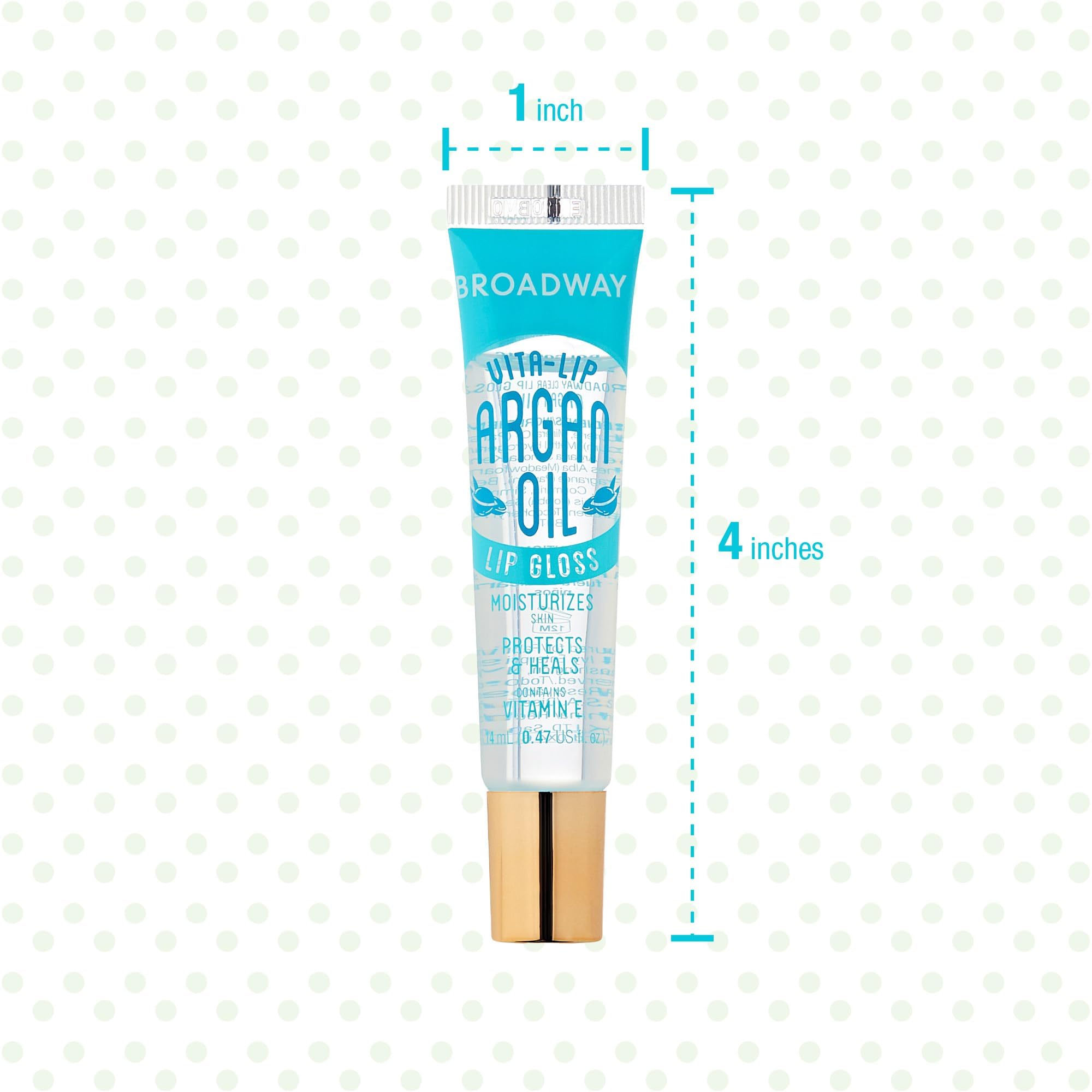 Aceite de argán en Ruby Kisses Broadway Vita-Lip, nutrición para labios.