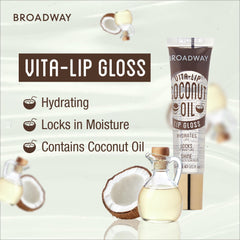 Ruby Kisses Broadway Vita-Lip brillo sin pegarse, ideal para uso diario.