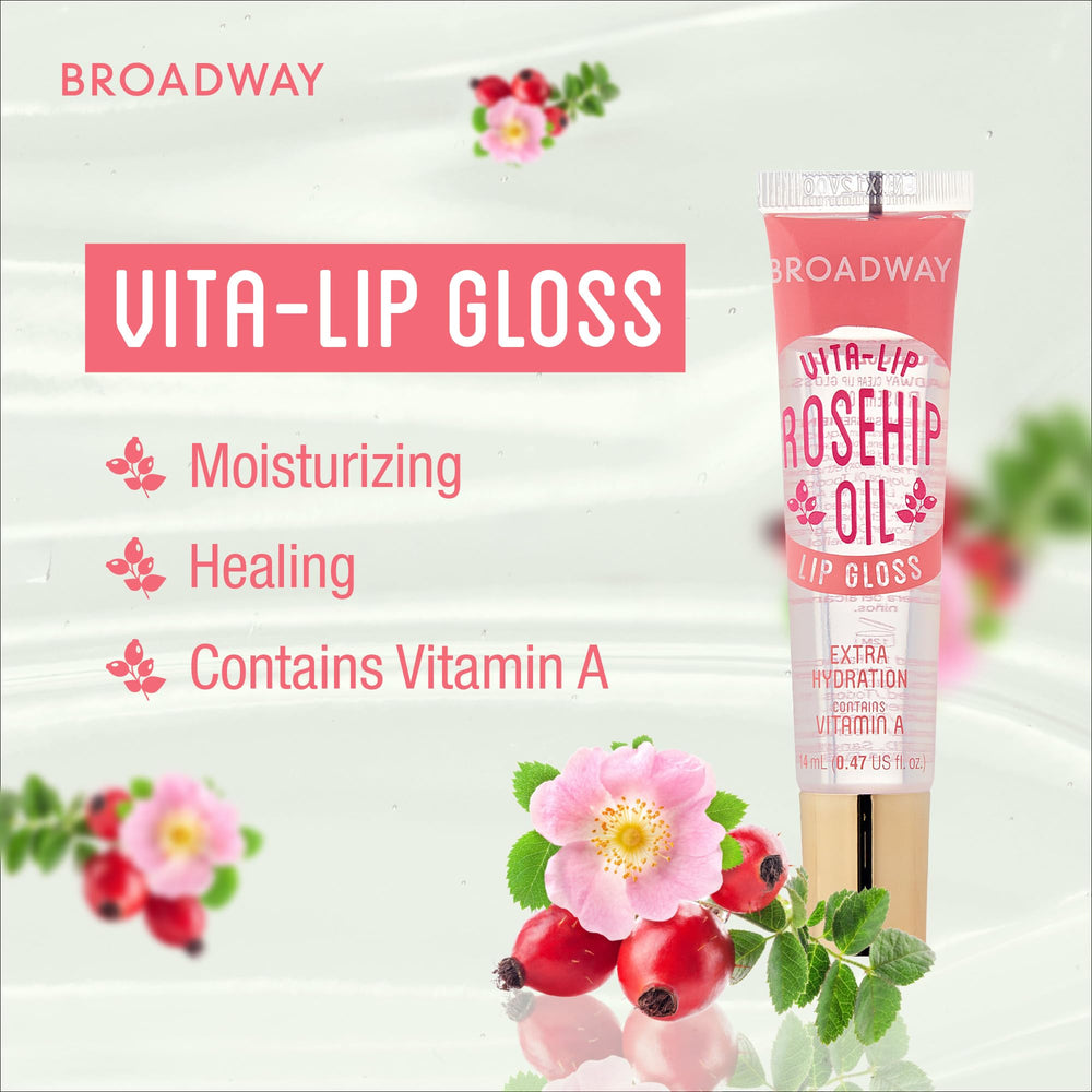 Ruby Kisses Broadway Vita-Lip gloss aceite de coco: textura sedosa para uso diario