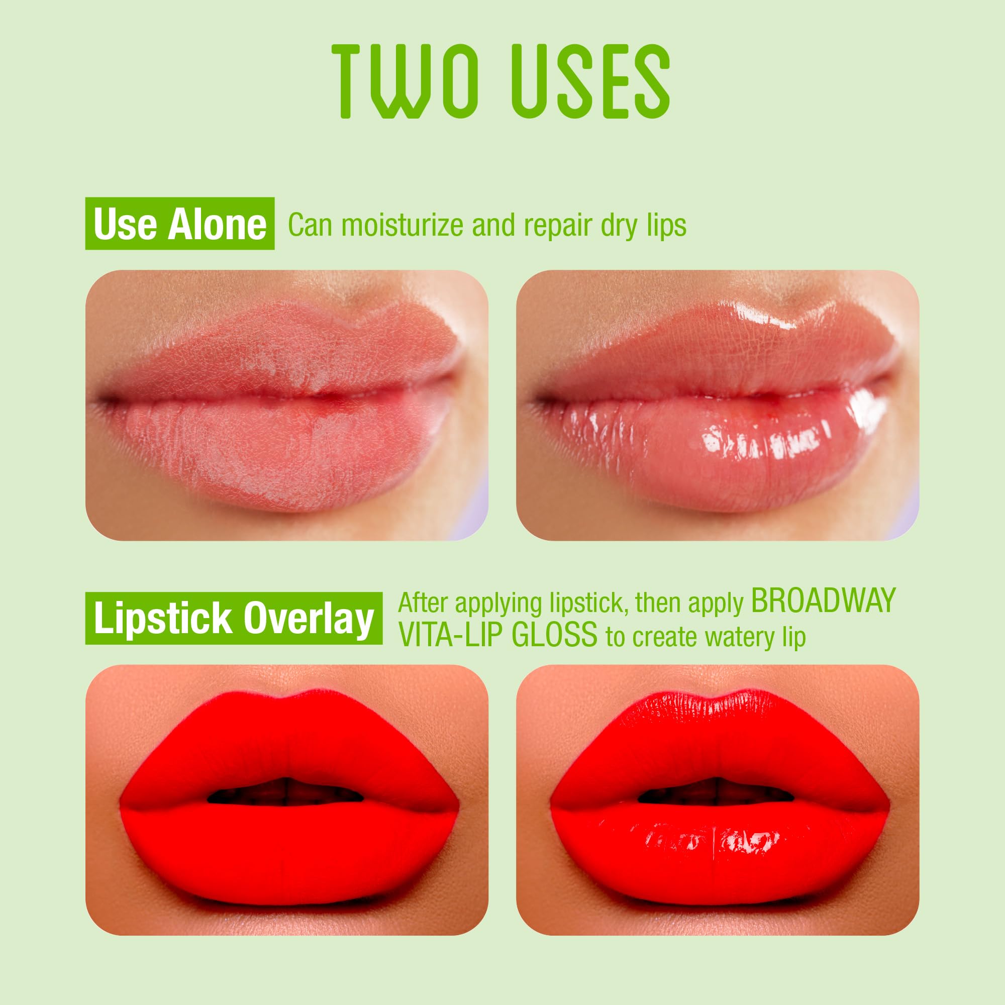 Vita-Lip Gloss no graso que nutre sin sensación pegajosa