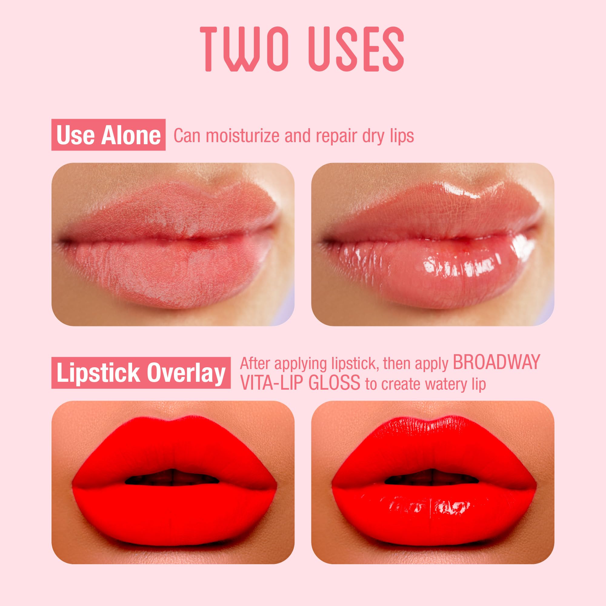 Multi-vitaminas enriquecen Ruby Kisses Broadway Vita-Lip para cuidado nutritivo