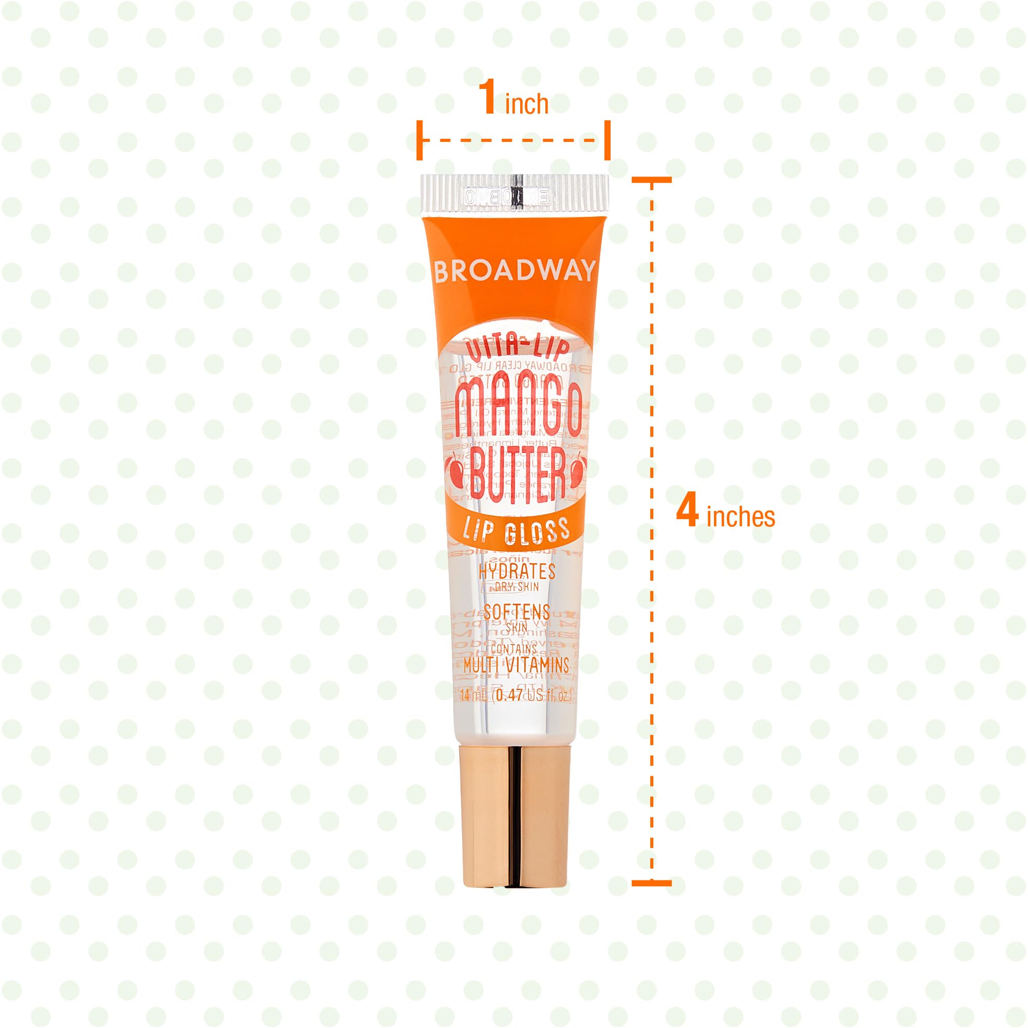 Ruby Kisses Broadway Vita-Lip brillo labial seguro para labios sensibles