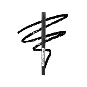 Ruby Kisses delineador retráctil negro con brillos para definición duradera.