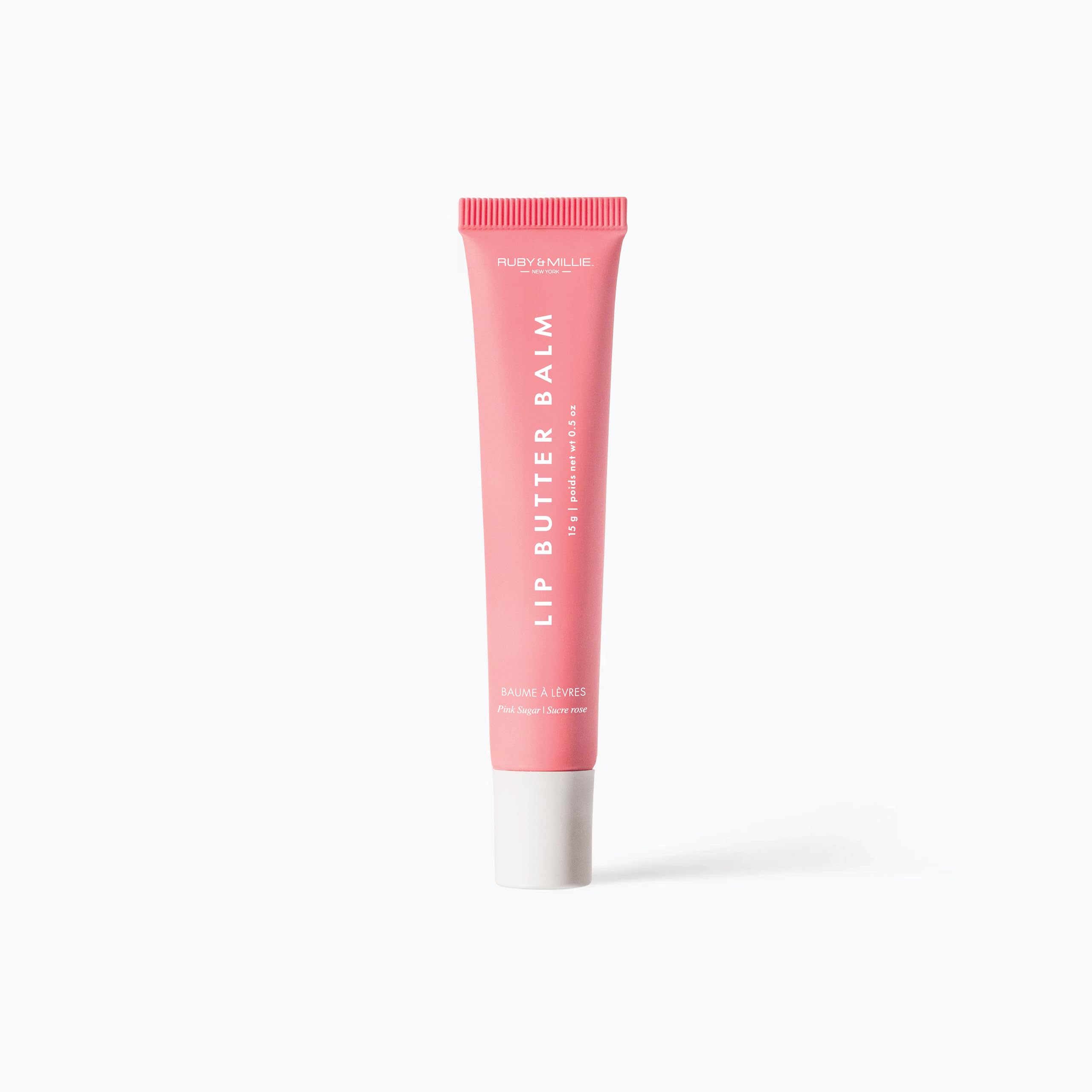Ingredientes clave rosa mosqueta y jojoba en Ruby & Millie para labios sanos.
