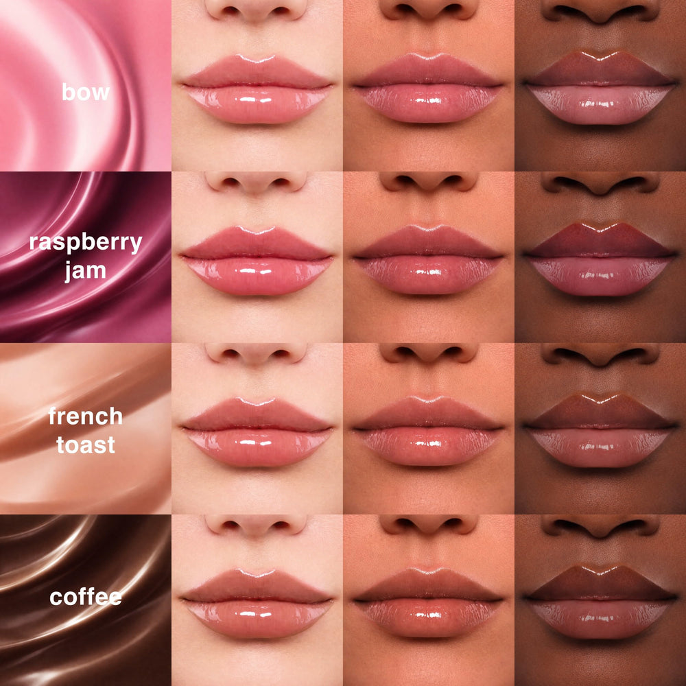 Textura ligera del tratamiento labial peptídico de Ruby & Millie que desliza sin peso