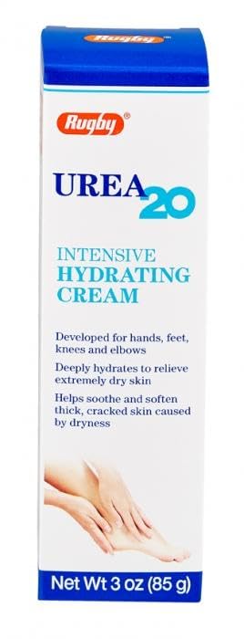Rugby Urea 20 crema hidratante intensiva para aliviar la sequedad extrema y mejorar la elasticidad de la piel.