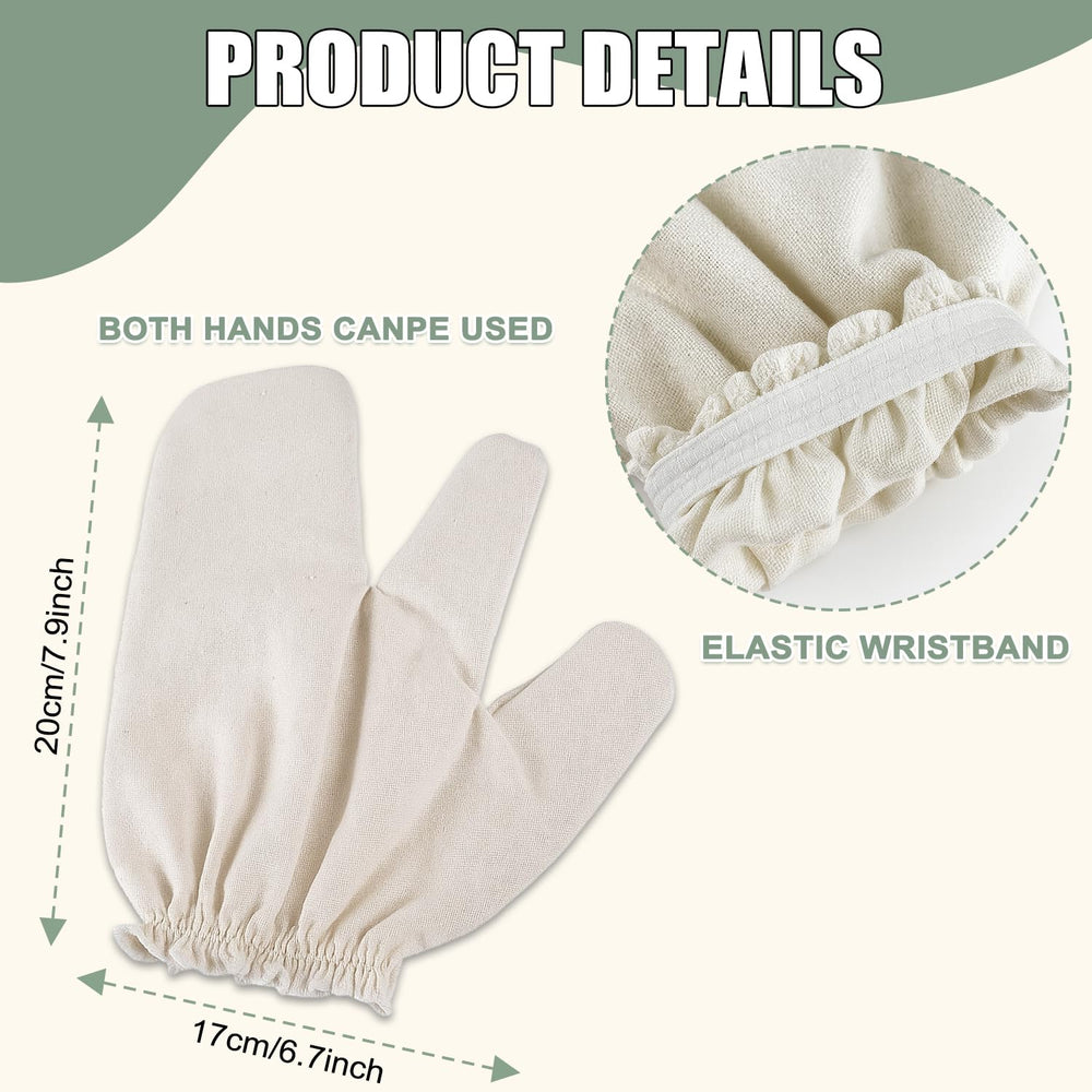 Guantes Rumexeng Garshana de seda cruda muestran tacto suave para masaje corporal.