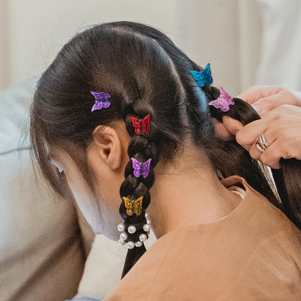 Ruocce paquete 100 pinzas mariposa, ideal para organizar el cabello.