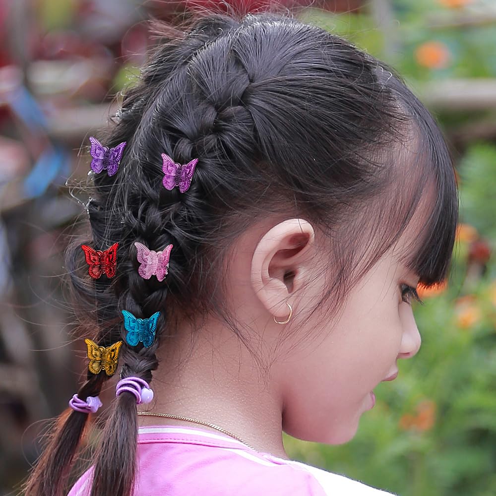 Ruocce clip cabello mariposa para niñas, seguro y divertido.