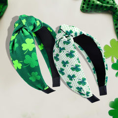 Diadema RUPOFUZA trébol verde para celebraciones y uso diario.