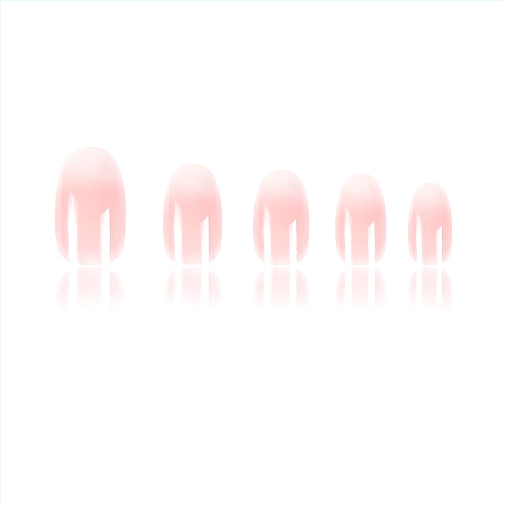 RUPOFUZA foto de uñas rosado-ombre con brillo duradero.