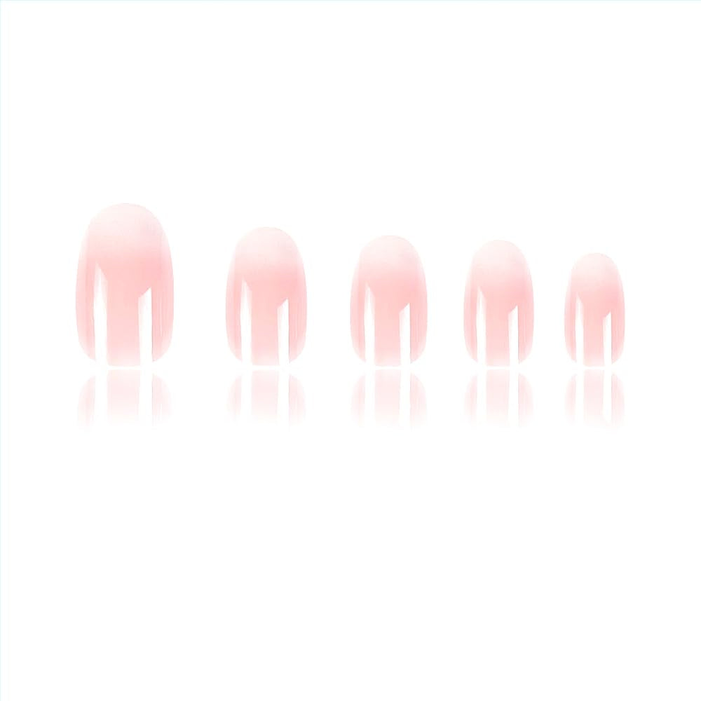 RUPOFUZA foto de uñas rosado-ombre con brillo duradero.