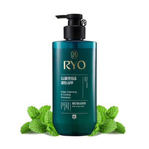 Ryo champú de limpieza profunda, botella frontal para empezar la limpieza diaria.