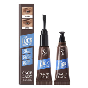 SACE LADY Gel de cejas 24H con brocha integrada para una fijación duradera