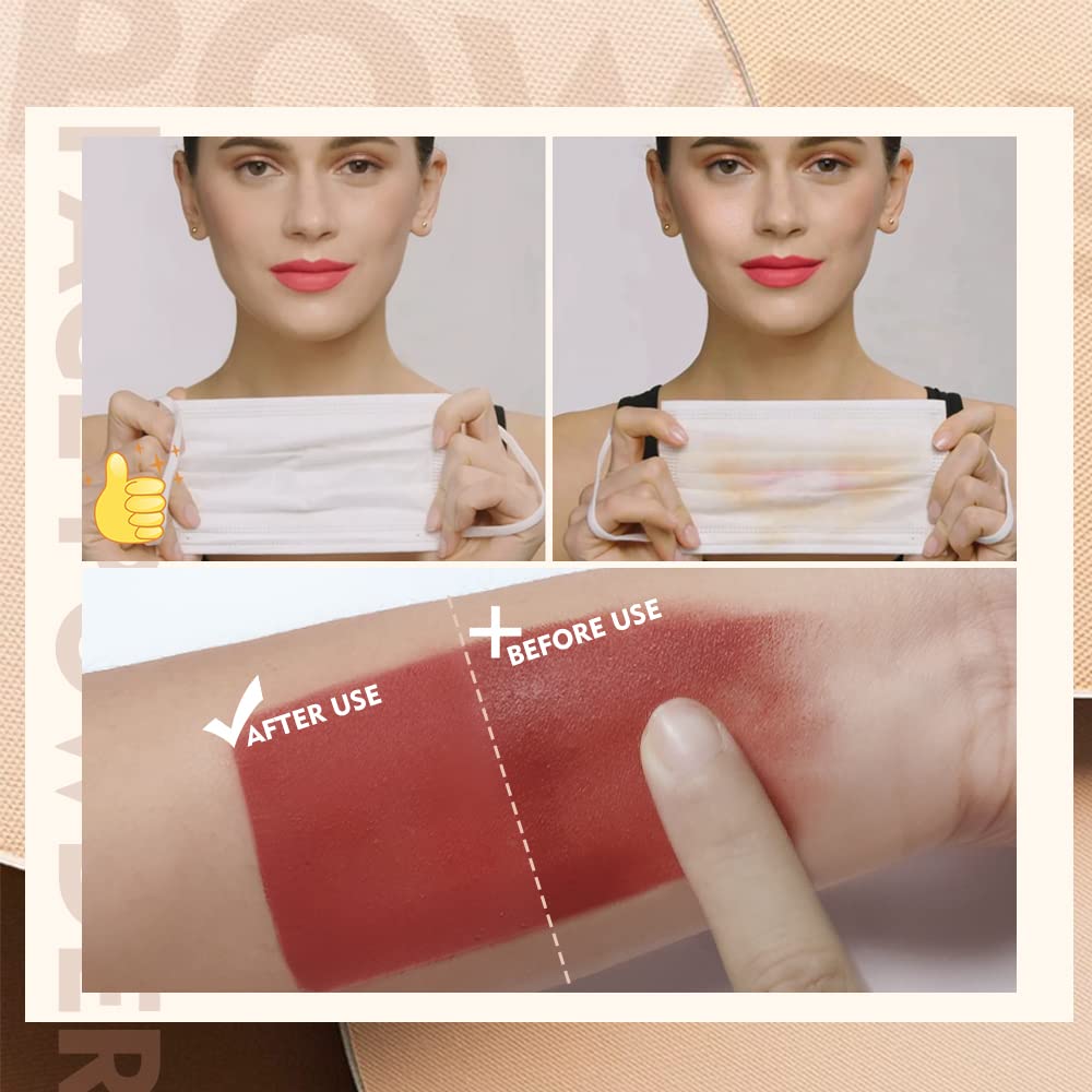 Control del brillo con polvo SACE LADY para piel fresca todo el día.