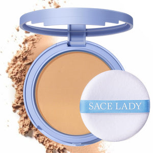 SACE LADY Polvo facial mate compacto para aplicación suave y cobertura modulable