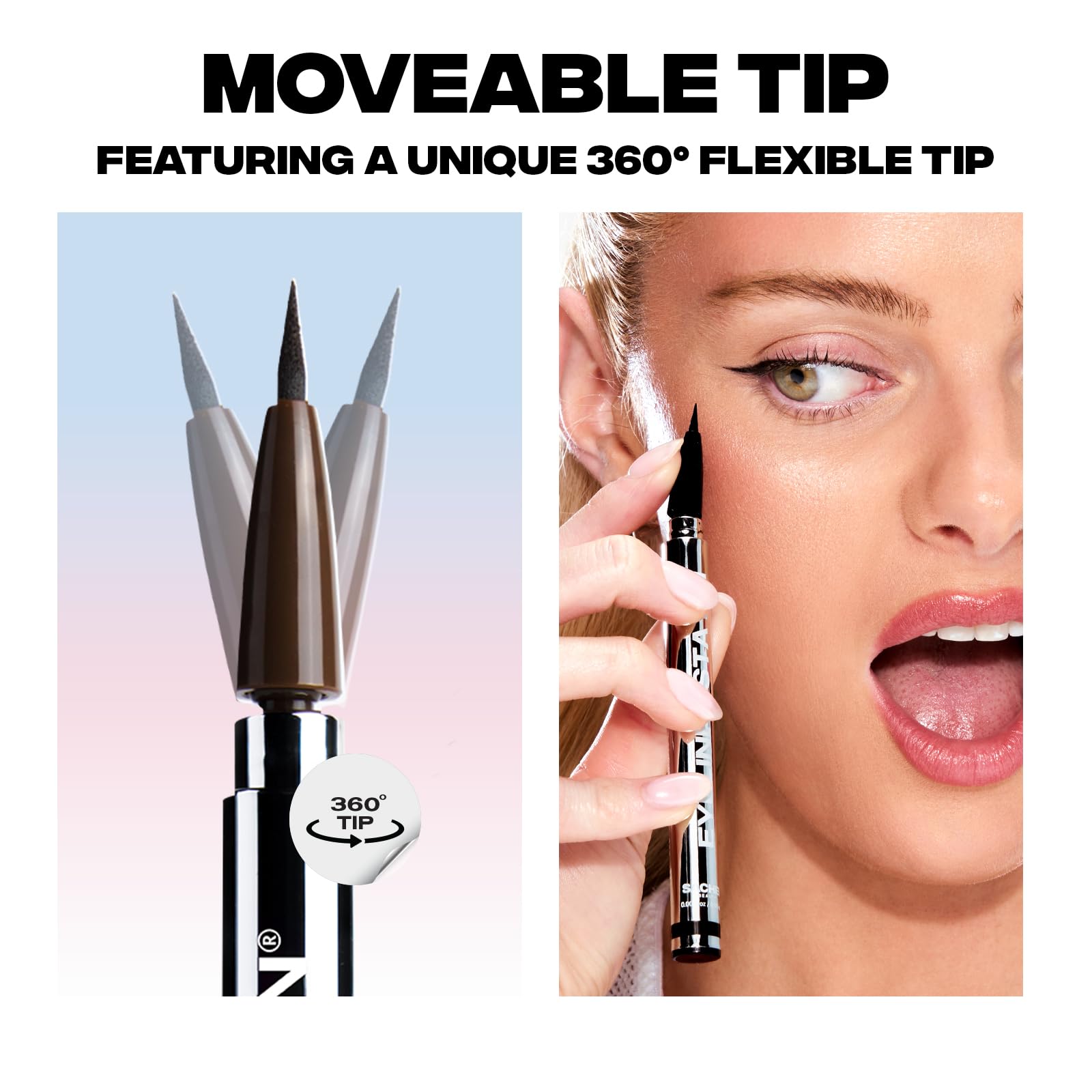 Sacheu Eyeliner STAY-N: acabado mate ligero se mantiene definido sin manchas.