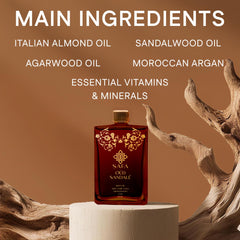 SAFA Oud Sandalé: aplicación en cabello, nutrir y fortalecer mechones