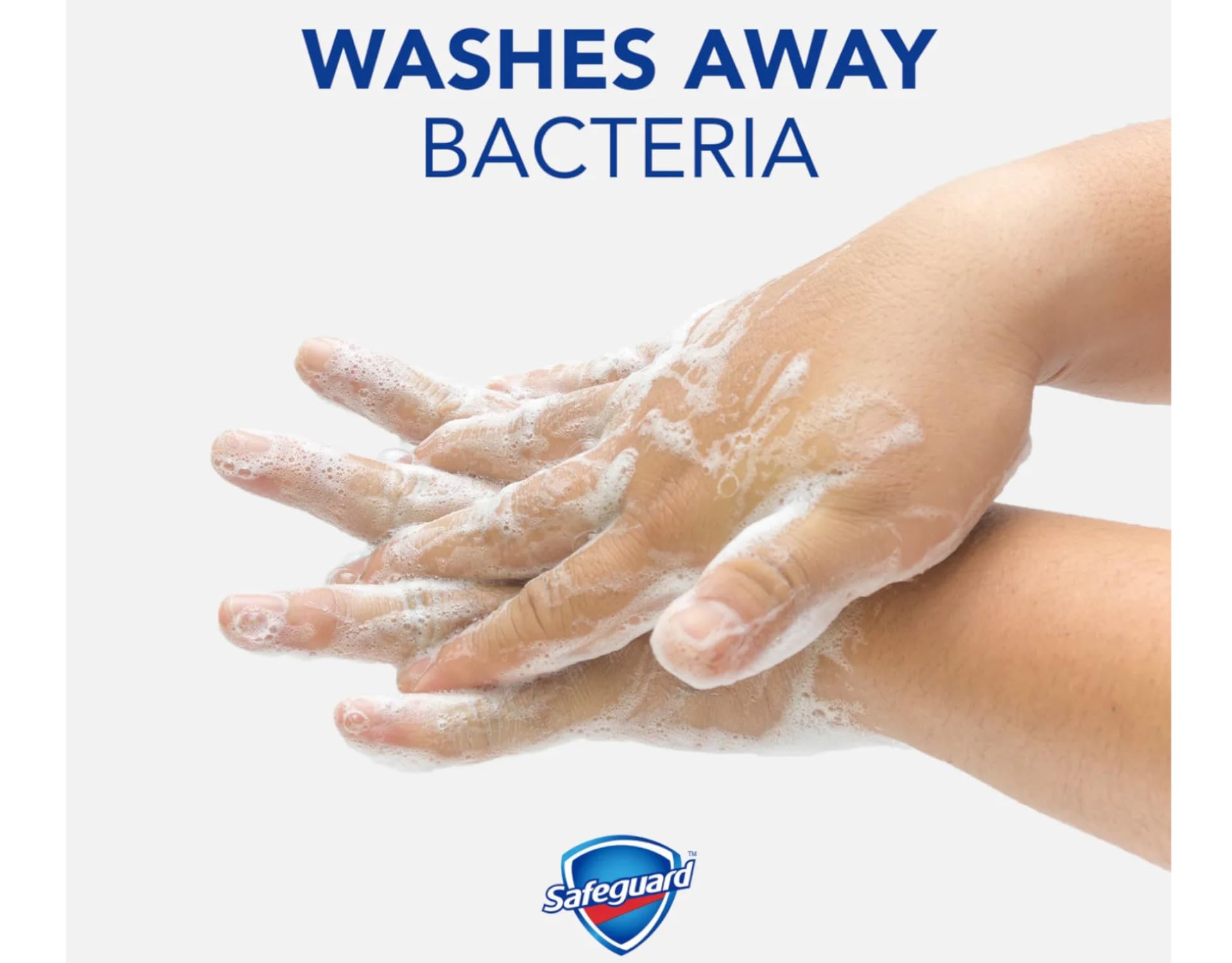 Detalle de la textura: Blanco compacto de Safeguard jabon barra antibacterial.