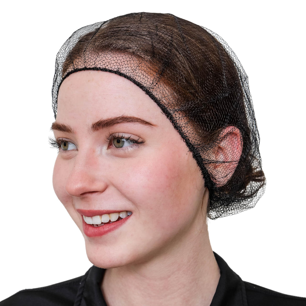 SAFEKO red de cabello panales negra, ajuste cómodo para uso diario en cocinas.