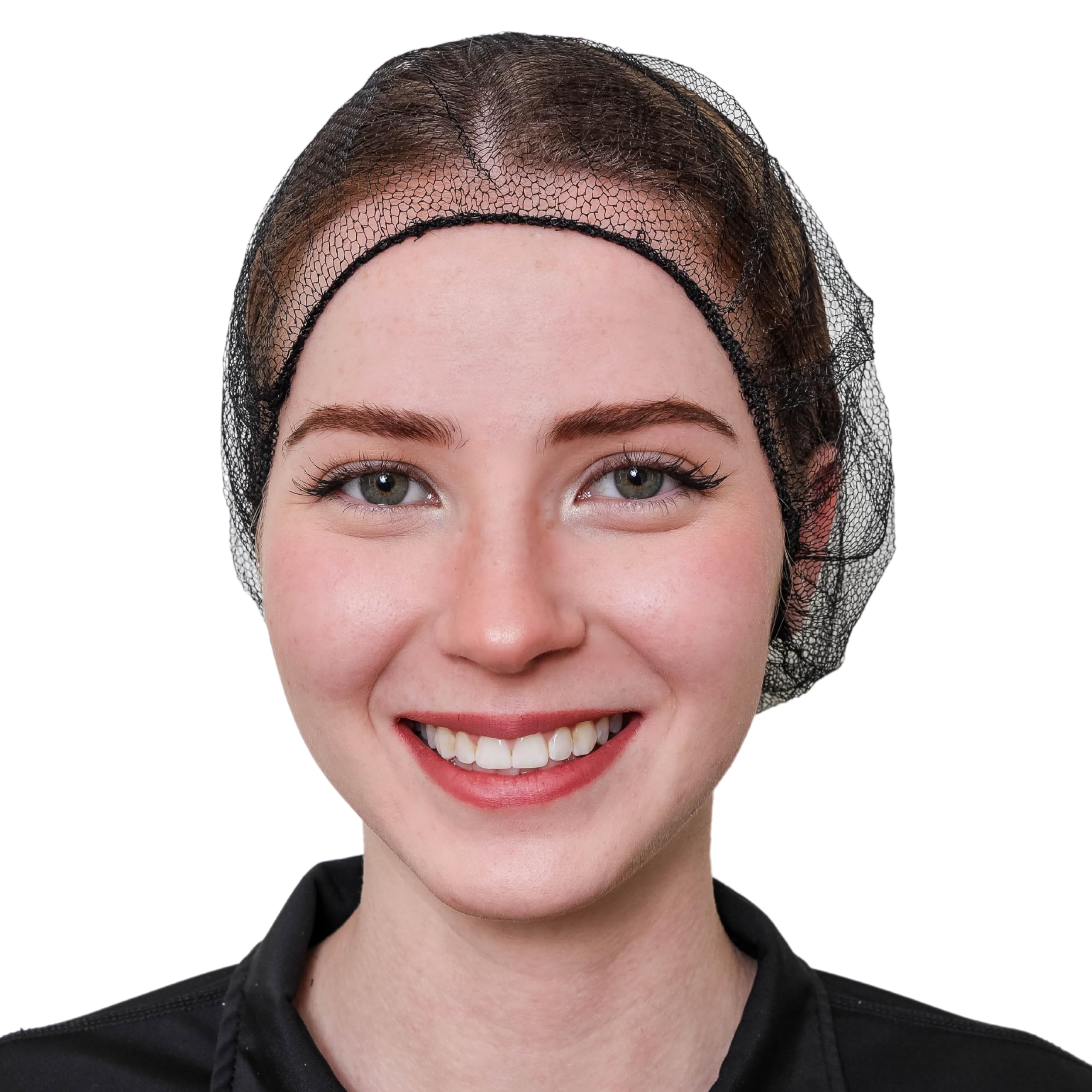 SAFEKO red de cabello panal negro, cobertura completa para entornos de comida.