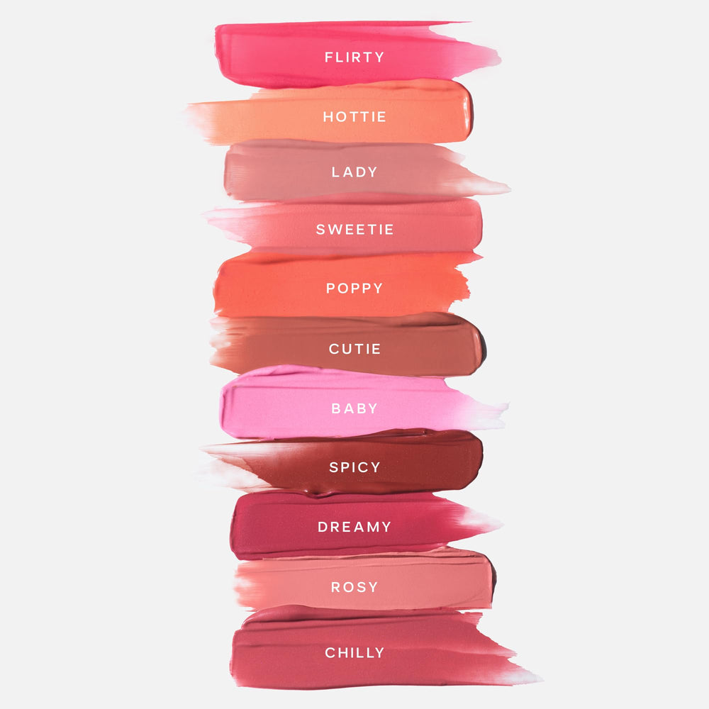 Saie Dew Liquid Blush con extractos naturales para un aspecto radiante.