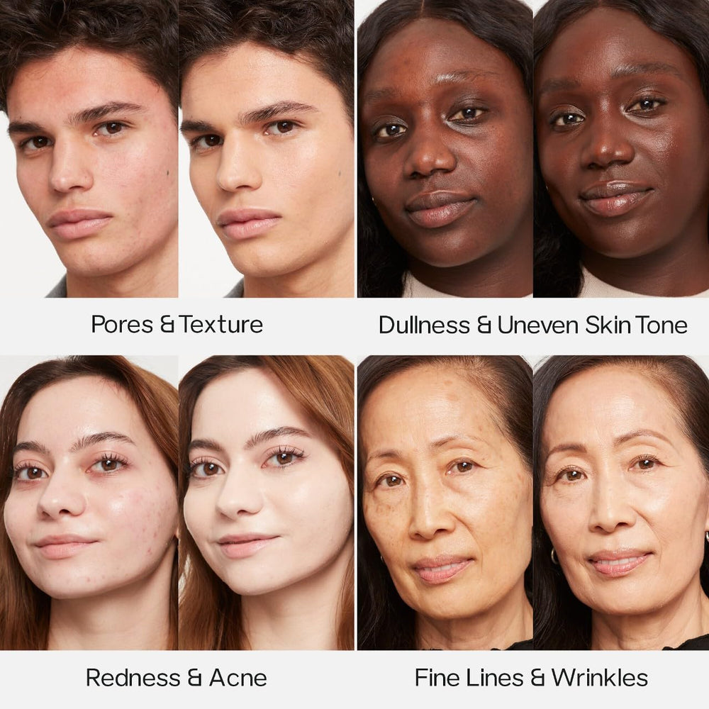 Saie Glowy Super Skin Tint, cobertura media para tono uniforme.