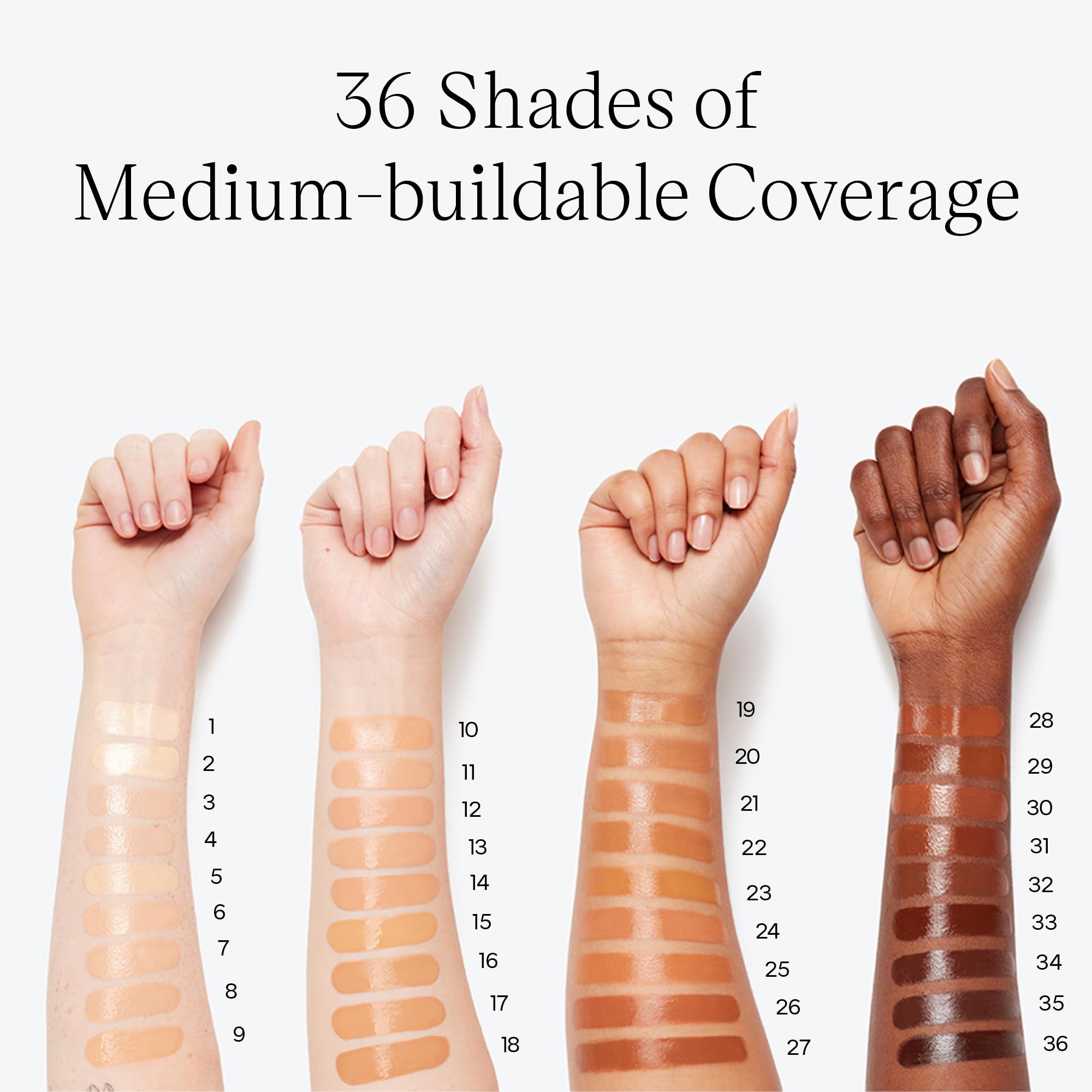 Saie Glowy Super Skin Tint, muestra tono 7 para guiar la elección.