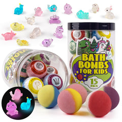 Sailimu bomba de baño con sorpresa dentro para niños, ideal para juego y descubrimiento.