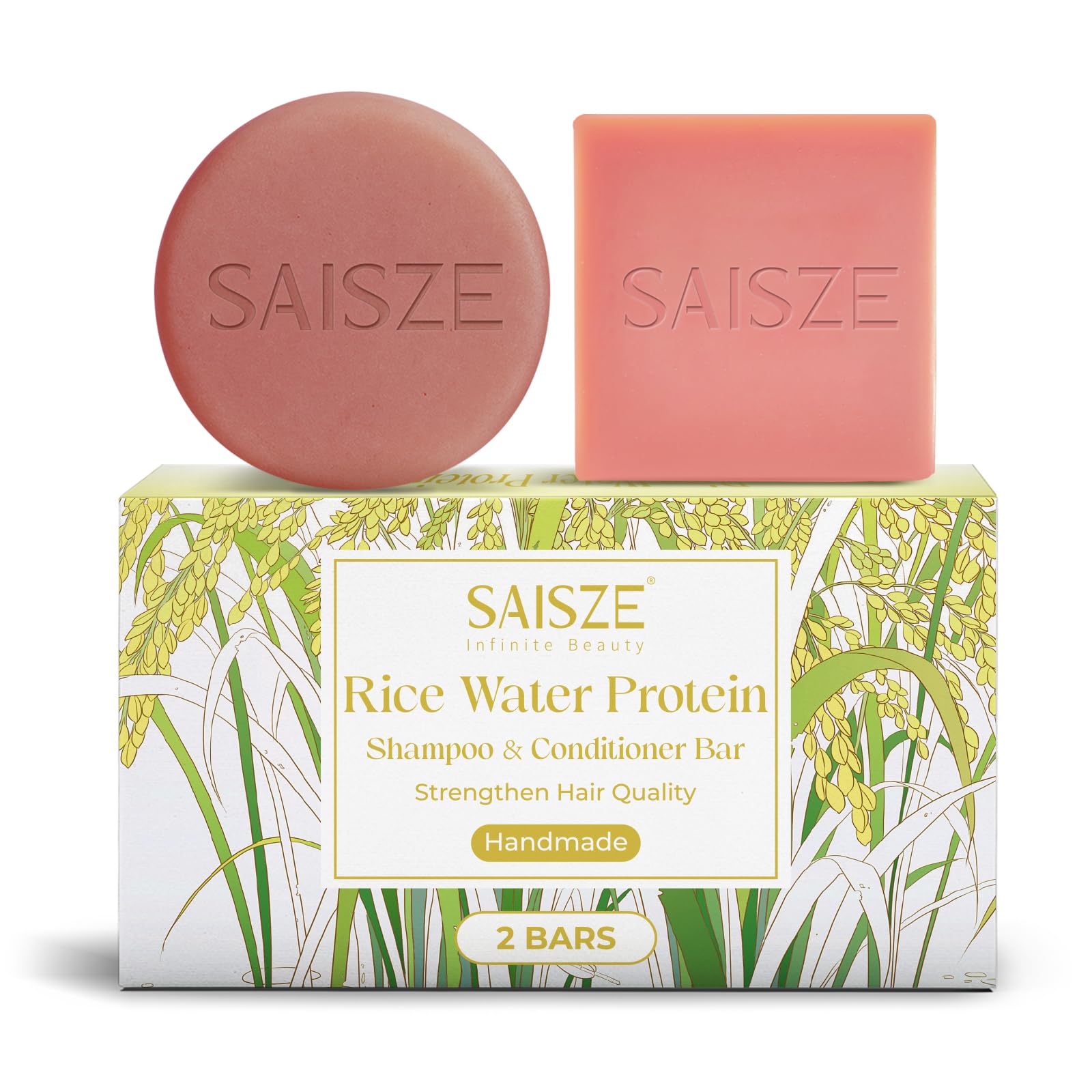 SAISZE jabón arroz agua: limpieza suave y nutrición diaria para el cabello