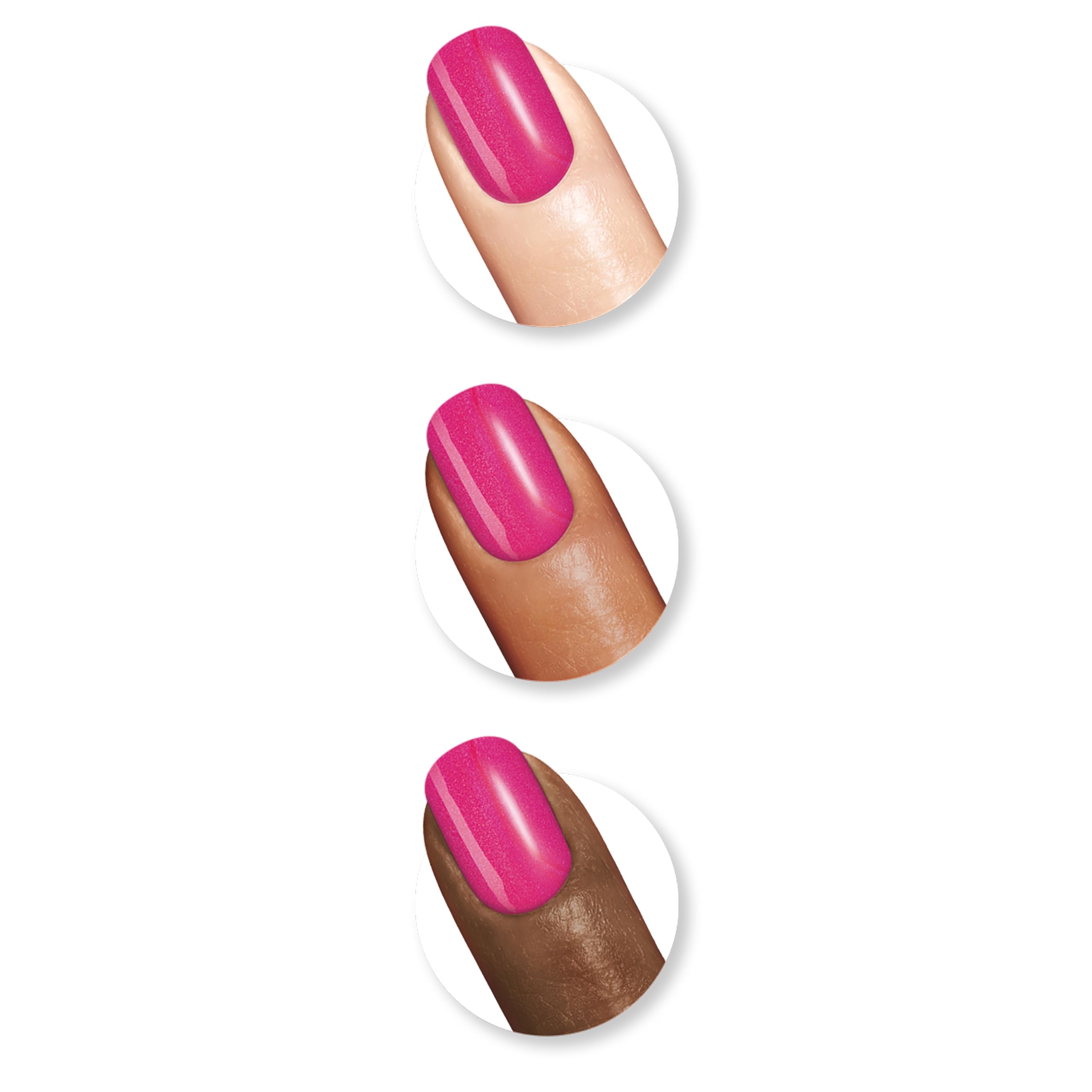 Aplicador cepillo de Sally Hansen Color Therapy Rosy Glow listo para una aplicación suave.