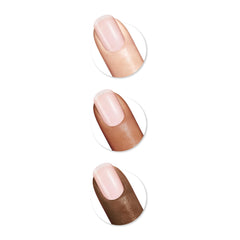 Aplicación suave de Sally Hansen Color Therapy Staycation para un acabado pulido.