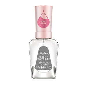 Sally Hansen Color Therapy Top Coat con aceite de argán para uñas brillantes.