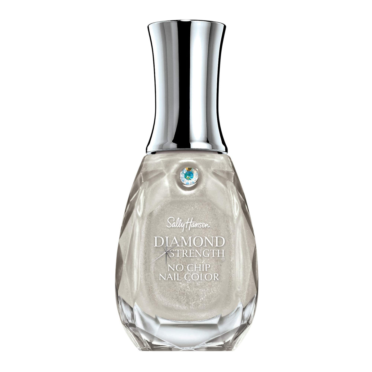 Sally Hansen Diamond Strength envase: esmalte translúcido con brillo suave