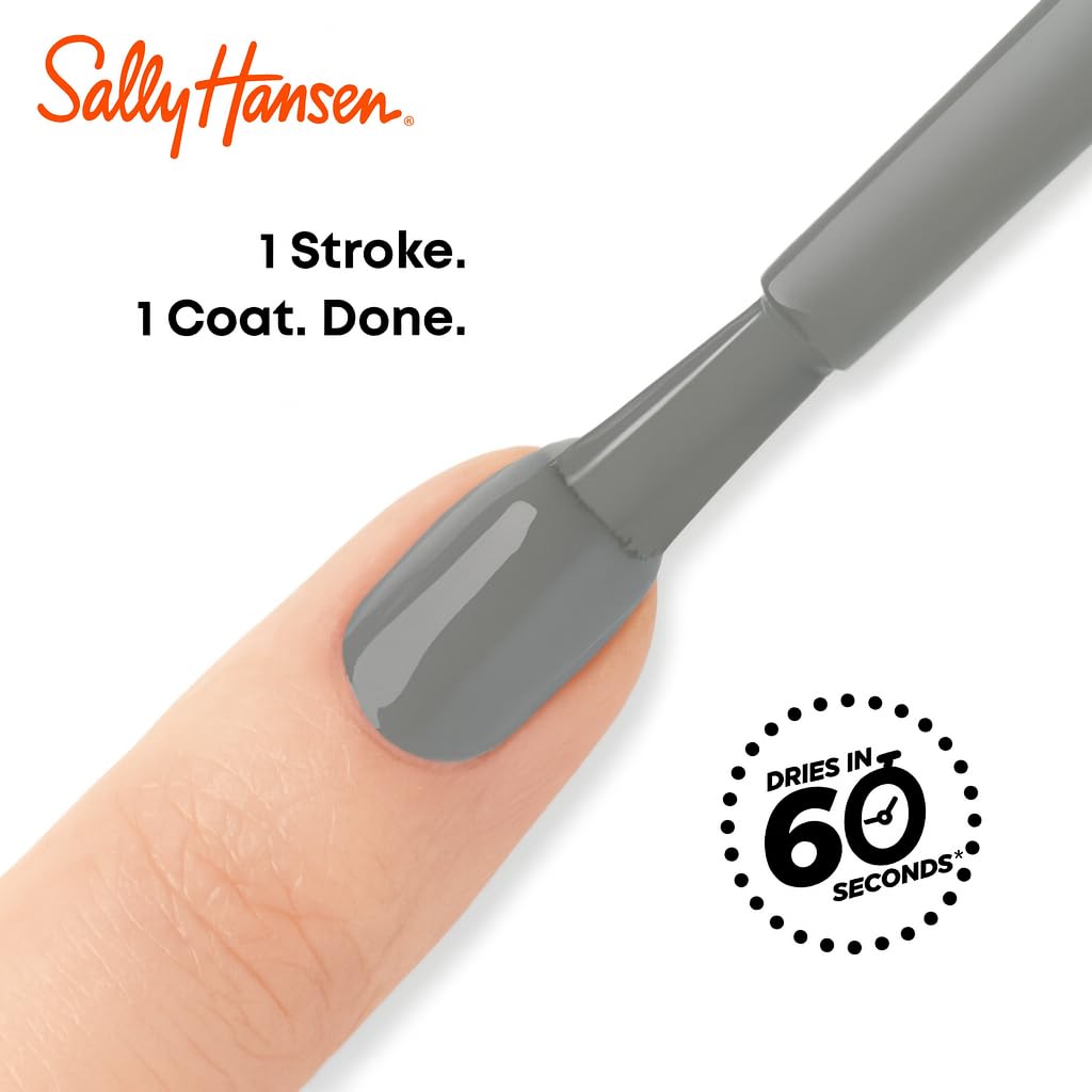 Esmalte secado en 60 segundos para retoques rápidos con Sally Hansen.