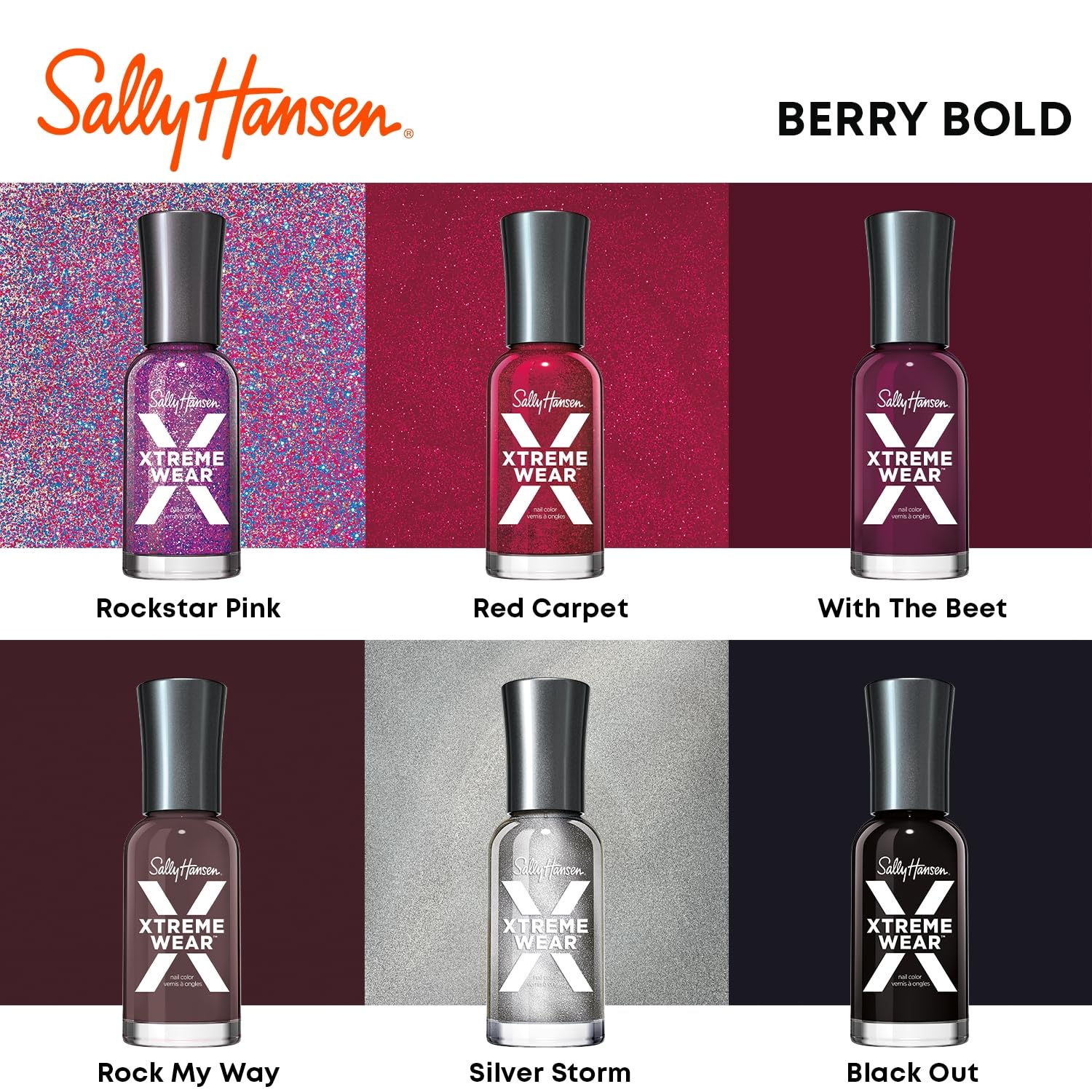 Sally Hansen Xtreme Wear, duración prolongada para mani-pedi sin retoques frecuentes.