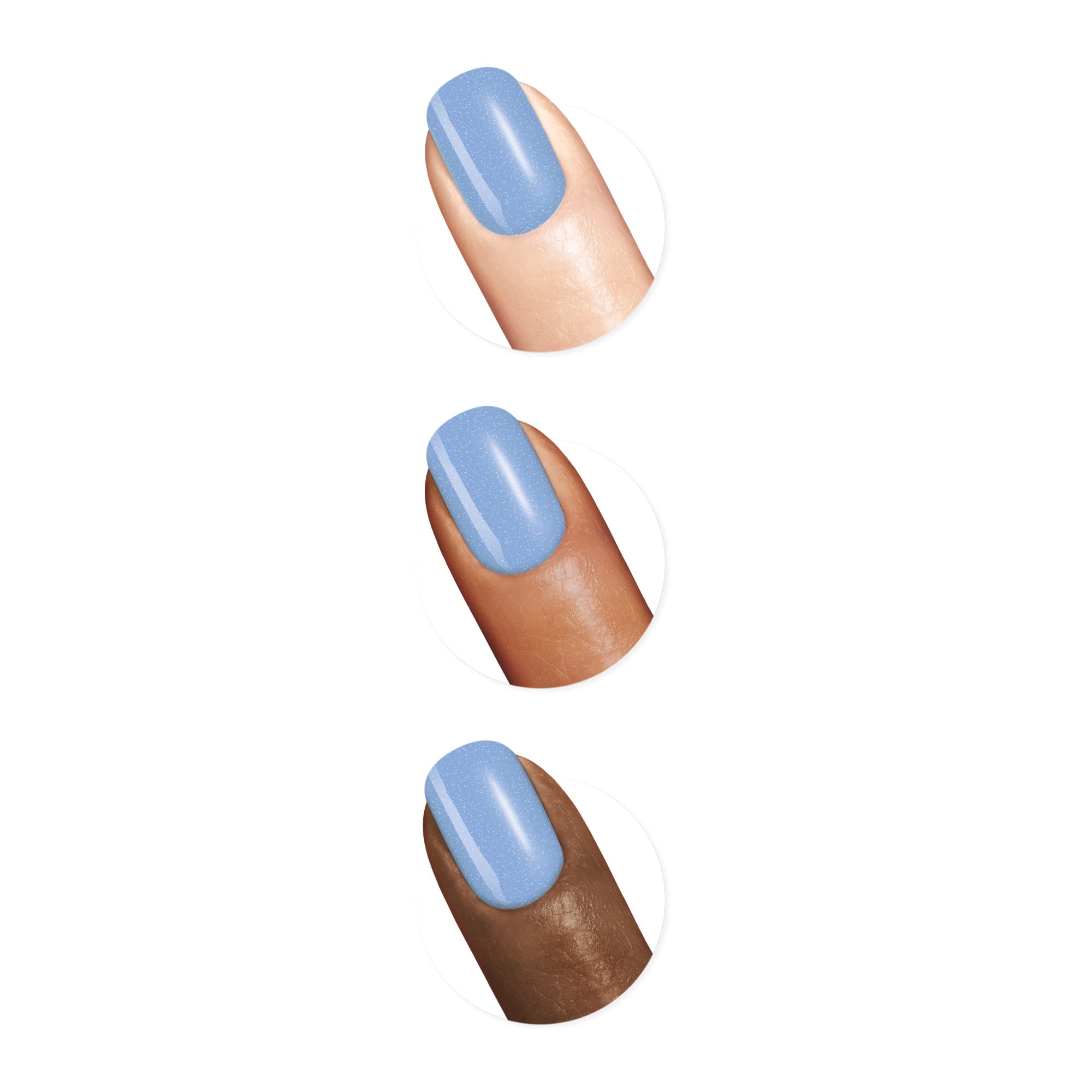 Sally Hansen Good. Kind. Pure. acabado brillante ofrece brillo intenso y uniforme.