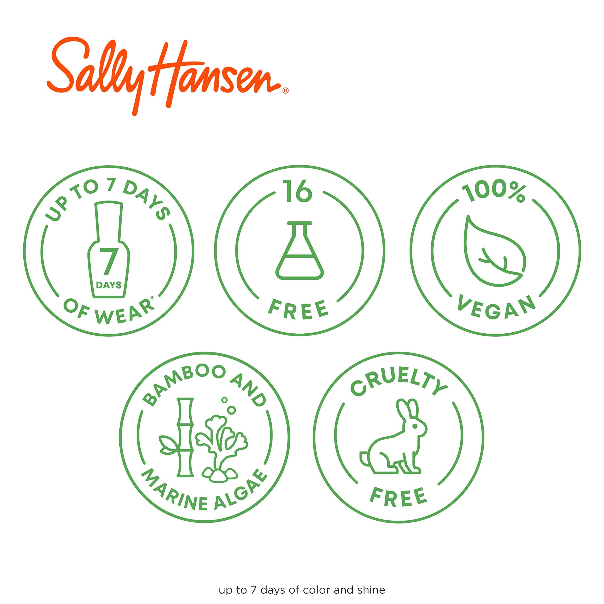 Sally Hansen Good. Kind. Pure. fórmula-vegetal cuida uñas y planeta sin químicos agresivos.