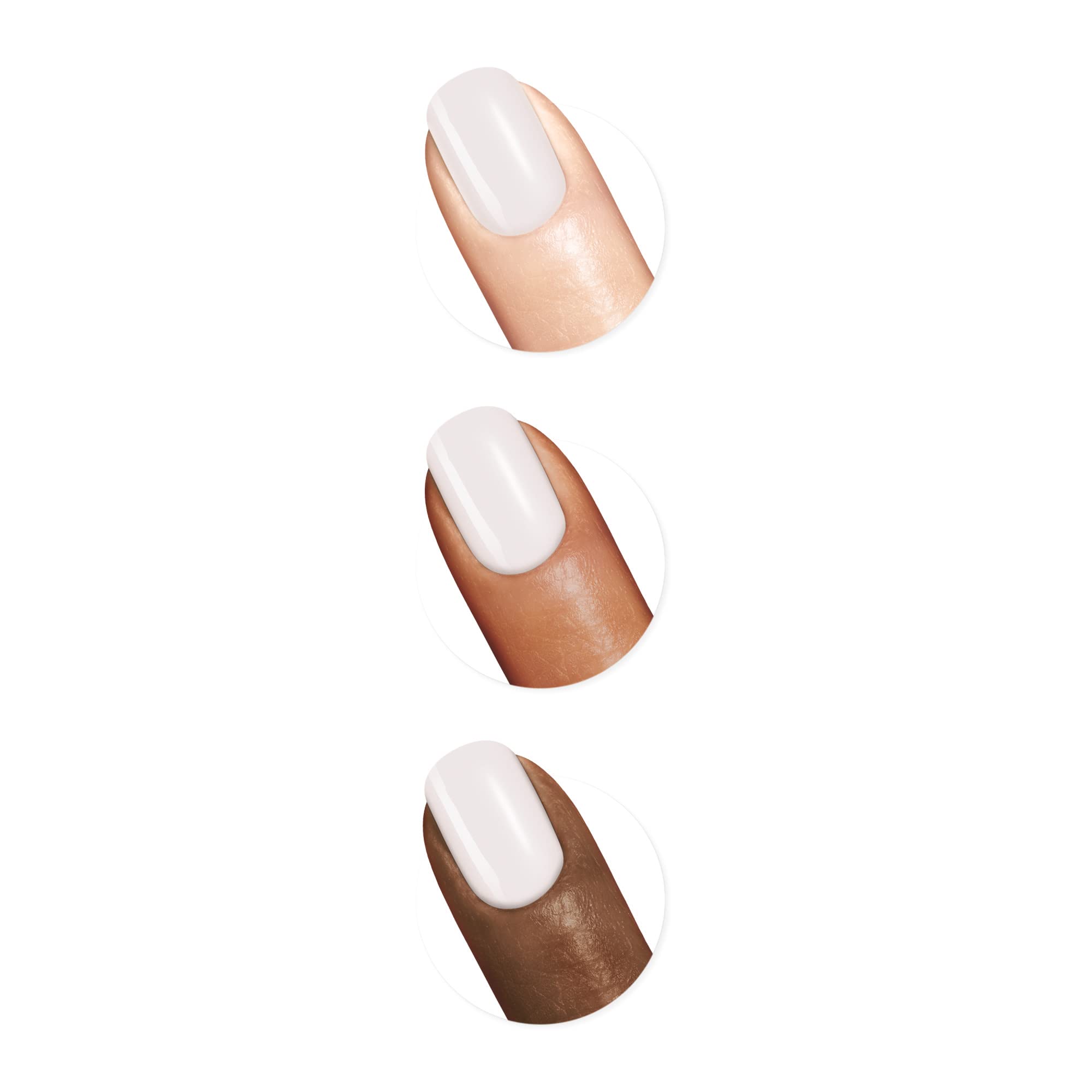 Muestra de color crema Sally Hansen Good. Kind. Pure. para uñas elegantes y discretas.