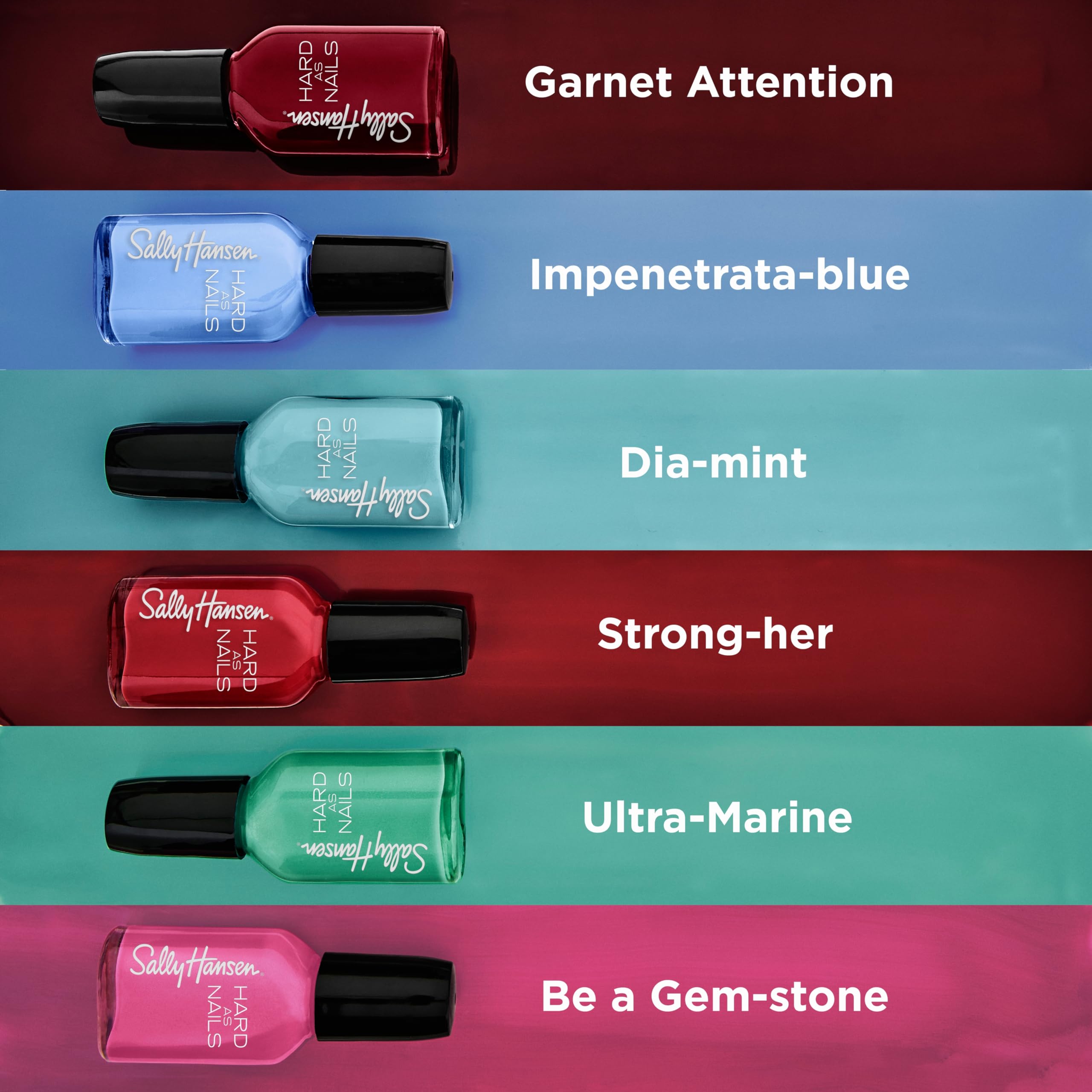 Sally Hansen Hard as Nails aplicación de una capa para color rápido