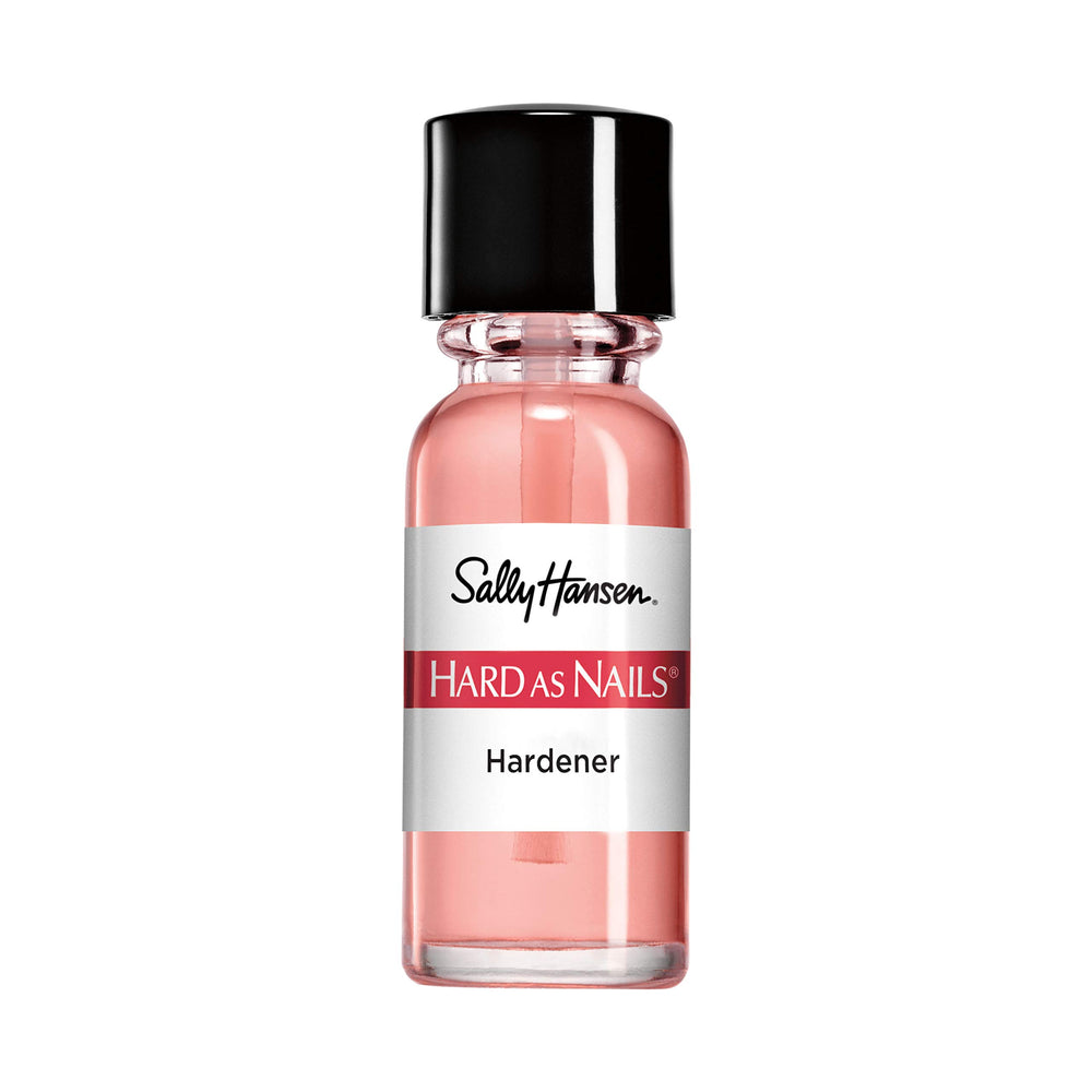 Sally Hansen Hard As Nails Natural Tint: botella en primer plano para fortalecimiento de uñas.
