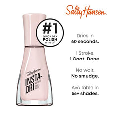 Sally Hansen Insta-Dri 239 In a Blush: fórmula 3 en 1 con base y top coat integrados.