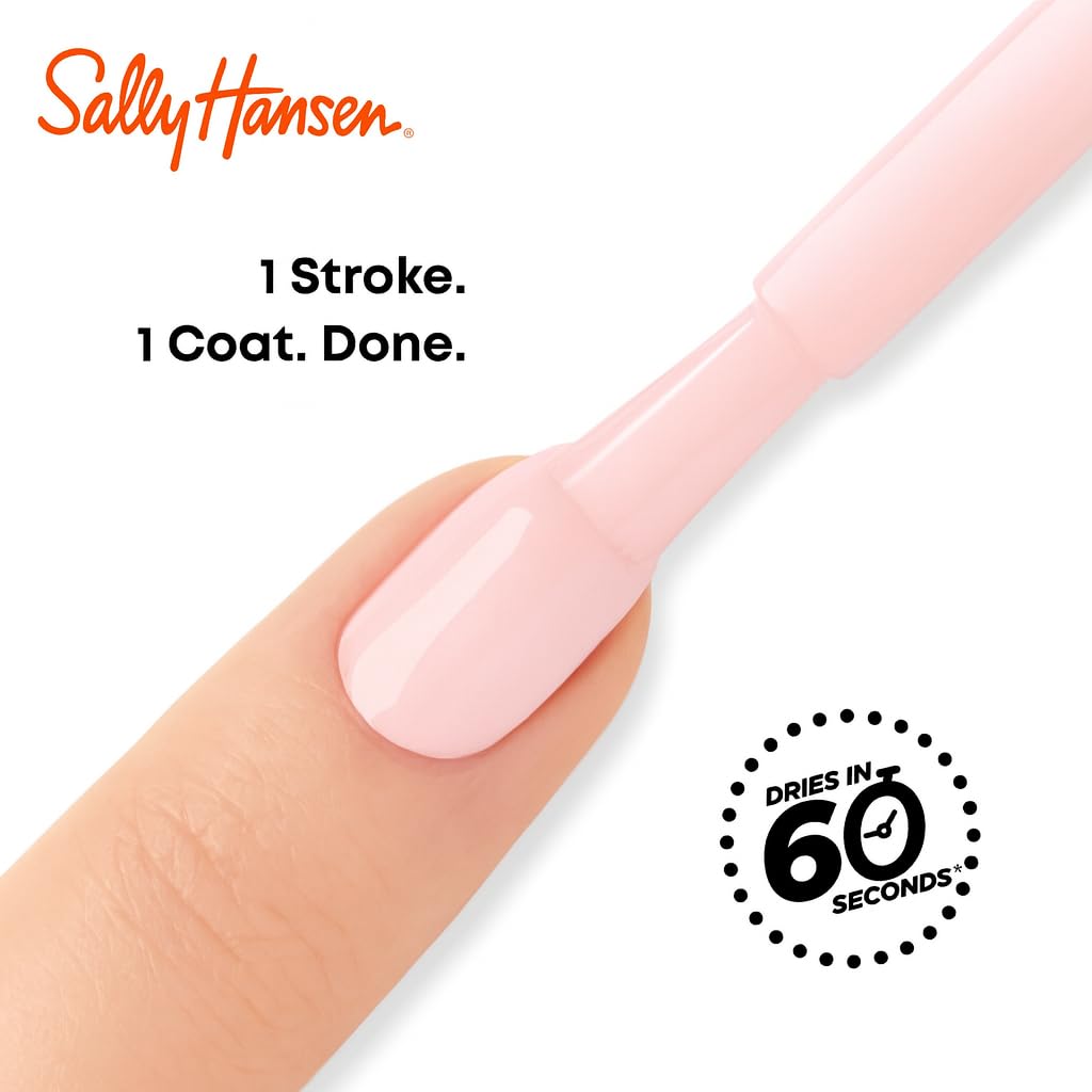 Base y top coat 3-en-1 de Sally Hansen Insta-Dri para brillo duradero.