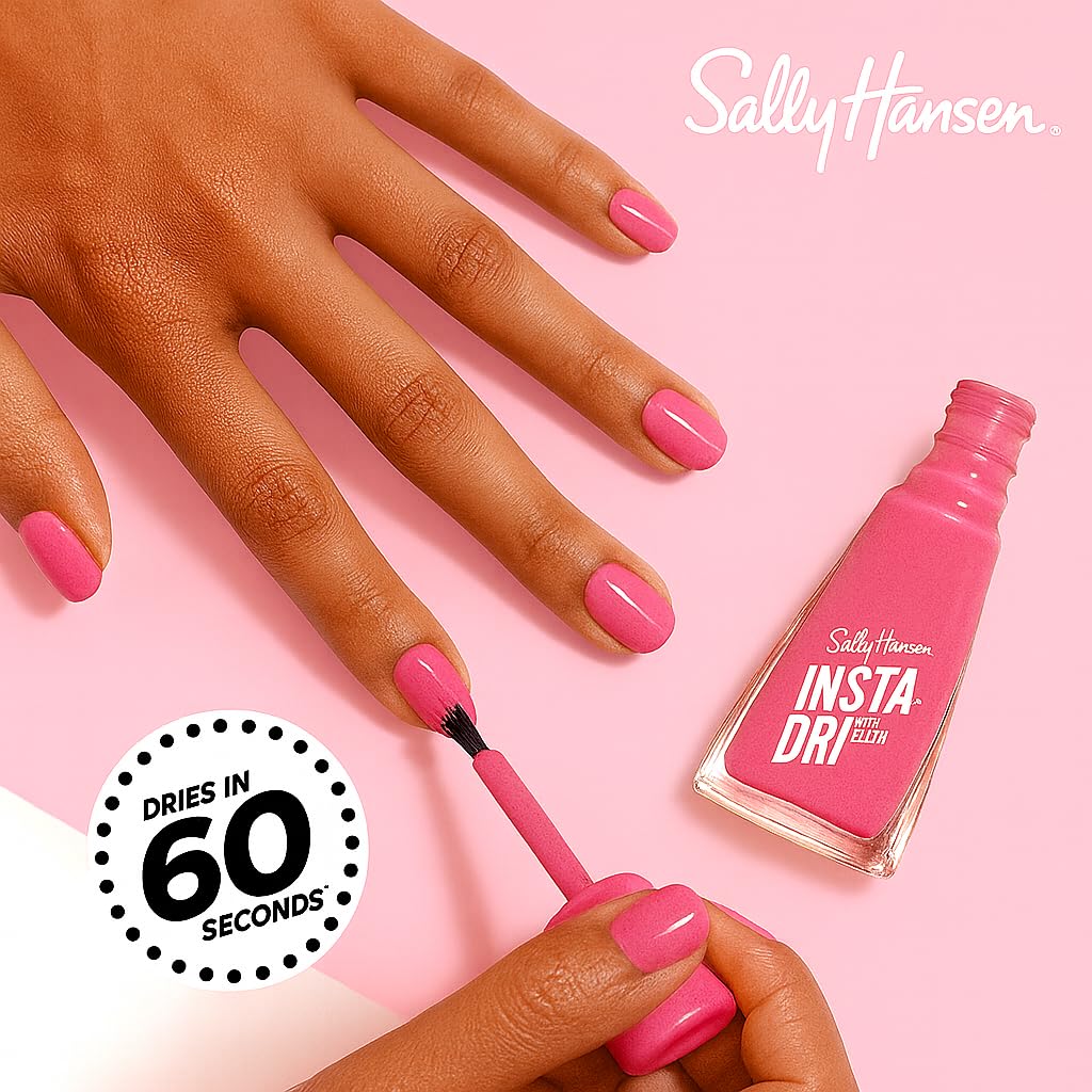 Brillo suave y duradero con Sally Hansen Insta-Dri.