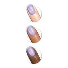 Brillo duradero de Sally Hansen Insta-Dri en uñas brillantes.
