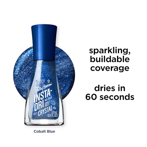 Sally Hansen Insta-Dri Crystals: acabado brillante y cobertura opaca en una capa